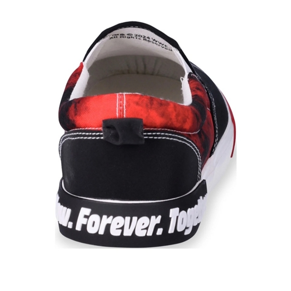 X-MAS SALE SEND OFFER! WWE Men's Slip-on Sneakers 👟 GROUND UP M LIC CANVAS WWE - Picture 6 of 9